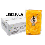 일식 꼬들 동경 단무지 슬라이스 씨엘푸드 1kg 10개 : 팀쿡코리아
