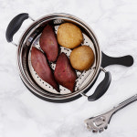 키친플라워 찜냄비 20cm 업소용 가정용 인덕션 스텐 찜기 찜솥 찜통 튜울립 : 한울 스토어