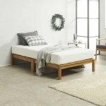 아도라퍼니처 침대 무헤드 고무나무 원목침대 SS : 어디가구