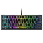 유선 게임 키보드 RGB 백라이트 초소형 미니 키보드 다중 모드 60 62 키 K61 : 젊은코퍼레이션