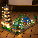 미니블록 서호 나무탑 정원 빌딩 DIY 조립블럭 성인 고난도 : 브레인포