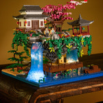 미니블록 도화담 정원 별장 건축 조립블럭 성인 고난도 : BRAINFOUR