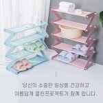 신발통 실내슬리퍼거치대 신발쟁반 거치대신발장5단 5컬러 : 큐링크