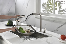 필로토 더죤테크 슈티에싱크80136 니켈 주방 와이드 수전 폭포 수전 : 키친히어로