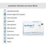 (90캡슐 x 3개) 약국 품질 독일 정자 생성 영양제 amitamin Fertilsan M 3개월 분 (임신 준비 남성의 생식력을 지원하는 13가지... 