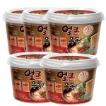 CJ 비비고 얼큰 우동 한그릇 사발면 x 5개 : 뚱이슈퍼