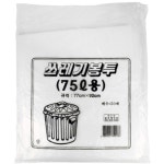 두꺼운비닐봉투 쓰레기봉투특대 75L 50매 백색 업소용 : 퍼플레츠