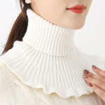 (LND)페이크 프릴 니트 목폴라 보온 넥워머 간절기 목토시 레이어드 : 여성 의류쇼핑몰