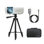 미니빔 빔프로젝터 TN-LP9 가정용 캠핑용 휴대용 삼각대 전용가방 C타입케이블 풀세트 : 트리아이나