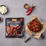 정식판매 킴스클럽 오프라이스 BBQ 양념치킨 맛 닭강정 순살치킨 500g : 총각네양품점
