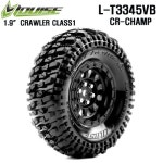 루이스타이어 L-T3345VB CR-CHAMP CLASS1 1/10 Scale 1.9  Crawler Tires Super Soft Compound / Black Spoke Rim : hobbyline 하비라인