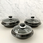 국내산 인덕션 가마솥 뚝배기 P-04 블랙 IH 무흡수 코팅 뚝배기 17cm : 에스케이엘