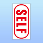 SELF 지시 부착 안내판 주유소 충전소 식당 음식점 셀프 커피 자석스티커 10x20cm : 스티커와 친구들