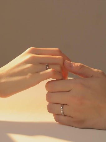 999족 실버 루퍼트의 눈물 커플 신상 반지 한 쌍 여남소중 디자인 커플링 여자친구 선물 : 메타화요