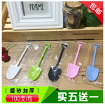 플라스틱 일회용 스푼 500개 삽모양 과일 케이크 디저트 아이스크림 다양한 색상 : 별별직구-해외