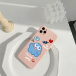 아이폰15프로맥스 귀여운 디자인 꾸미 파스텔 소프트 젤리 풀커버 케이스 카메라보호 배타고 : 한스 팩토리