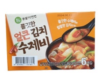 이가자연면 얼큰김치 수제비 186g X 6개 : 다님양행