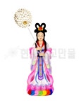 2자8치 단청 선녀(백) : 현대만물백화점