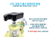 캠핑용 LPG레귤레이터 LPG감압기 가스 압력 조정기 화영상사 HYRM-10 : gokorea