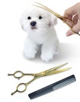 강아지 전용 미용 커브가위 애견 미용가위 : 루이연