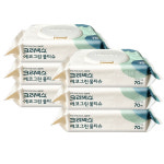생분해 친환경 크리넥스 에코그린 물티슈 캡형 70매, 6개 : 주식회사 올바른 -올핏