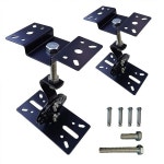 SPS506B 천장 스피커 마운트 벽걸이 수평 360도 토탈 조절 최대 90lbs 거치 스테인리스 스틸 대형 주변 사운드 스피커용 장착 브래킷 2팩... 