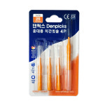 이크린 상아 I자형 치간칫솔 4p 1개 국산 휴대용 치실 : 이지앤메디칼