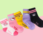 산리오 캐릭터즈 아동 어린이 키즈 캐릭터 중목 양말 5켤레 세트 SAN-08 : 신영NC