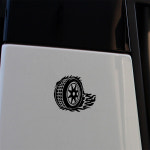 발통 타이어 흠집 주문제작 그림 홈데코 매장 자동차 데칼 차량용스티커 챈스커스텀 : 챈스커스텀디자인