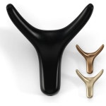 욕실용 드라마 타월 후크 주방 샤워실 도어 벽 장착용 무광 블랙 코트 절묘한 로브 수건 걸이용 내구성 후크2팩 : 글로벌다다다