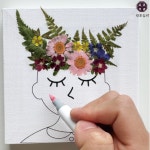 원모심려 프리저브드 플라워 캔버스 액자 만들기 압화 드라이플라워 꽃다발 원예치료 프로그램 : 원모심려