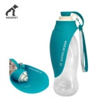 반려동물 물그릇+물병 미소펫 반려동물사료 휴대용 잎사귀 2in1 강아지밥그릇 : 서치플레이스4