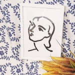 캠핑 린넨 식탁보 빈티지 사각 테이블 커버 플라워 : 리퀴드