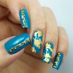 금박지 금박호일 모조 골드 실버 구리 스팽글 반짝이 공예 잎 시트 도금 DIY 네일 아트 장식 : 째니고고