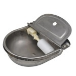 강아지 물그릇 식기 고양이 밥그릇 애견 수반 304 스테인리스 스틸 배수 구멍 음료 플로 : 우리상회1