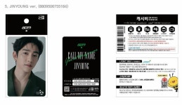 (갓세븐 진영 교통카드 새상품) GOT7 OFFICIAL GOODS CALL MY NAME JINYOUNG CASHBEE TRANSPORTATION CARD PHOTOCARD : 팬덤뮤직