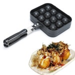 타코야키 메이커 들러붙지 않는 에블스키버 팬 사전 조미료 팬케이크 문어 볼 그릴 공 만들기 야외 주방 도구후라이팬 : 베베망고