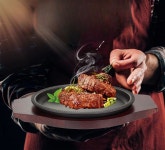 철판 구이 스테이크 수육 바베큐 튀김 가정 직화구이 : 세룬