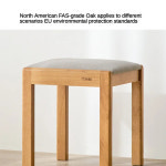 하라주쿠 오리지널 엘리먼트 올 솔리드 우드 드레싱 스툴 모던 심플 침실 북유럽 오크 메이크업 H6131 : hairjoy