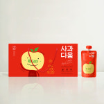 [옵션형] 사과다움 씨없는 사과즙(NOSEED) 120ml 프리미엄 어린이 간식 아기 20포/10포 : 시골이야기푸드