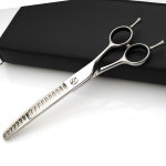 미용 다채로운 강아지 가위 실버라인 커브 별 숱 요술 애견 : 배불