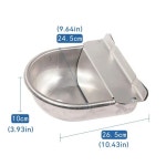 축산용품 가축 자동 물주기 스테인레스 스틸 말 물통 조절 가능한 안전한 부드러운 소 물그릇 양 개 애완 동물 : 베베망고