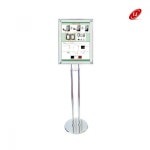 자석형 포스터스탠드 ZP-2928C B3 크롬도금 간판/포스터/진열/광고/소품/배너/베너/현수막/행사/전단/피오피/POP : 위즈커머스