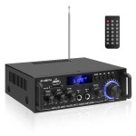 오디오 앰프BT298Pro 블루투스 5.0 홈 스피커 앰프 50W X 2 Max. 600W 출력 미 Black BT-298PRO(50W X 2 RMS Power) : 글로벌사사