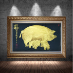 월광스님 24K순금 황금돼지 그림 (개업선물 명품선물 입주선물 새해선물) : 월광정사