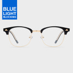 YLeen SILVER 청광 VER GLASS BLACK 안경 : RECLOW 리끌로우