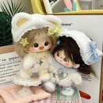 지오몽 20cm 인형옷 솜솜 베이비 바디슈트 무속성 의상 솜 아이돌 인형 옷 : 지오몽