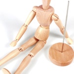 구체 관절 목각 인형 스케치 참고 데생 미술 인테리어 소품 20cm : 젠다이렉트몰