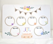 어린이집 유치원 생일판 포맥스 환경구성판  : 일비롱디자인
