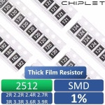 2512 SMD 저항 1%, 1W 후막 저항, 2R 2.2R 2.4R 2.7R 3R 3.3R 3.6R 3.9R, 40 개 : 라온상사236